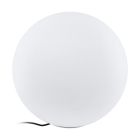 Luminaire extérieur blanc en plastique, Jovana, IP65, avec interrupteur