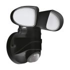 Applique extérieur avec détecteur de mouvement noire en plastique, Joselien, 6W, 5000K LED, IP44