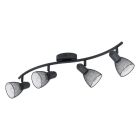 Spot plafond noir en acier, Madelene