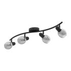 Spot plafond noir en acier, Ritchy