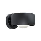 Luminaire extérieur noir en aluminium, Lyn, 2W, 3000K LED, IP44