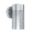 Luminaire extérieur argenté en acier inoxydable, Liliane, IP44