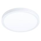 Plafonnier connecté blanc en plastique, Geraldo, 19,5W, blanc chaud à froid réglable LED, IP44