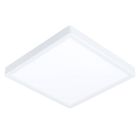 Plafonnier connecté blanc en plastique, Geraldo, 19,5W, blanc chaud à froid réglable LED, IP44