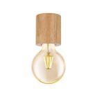 Lampe plafond en bois marronne, Yannic