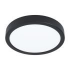 Plafonnier noir en acier, Pascale, 16W, 3000K LED