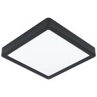Plafonnier noir en acier, Pascale, 16W, 3000K LED