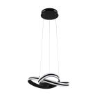 Suspension noire en plastique, Marigje, 18W, 3000K LED