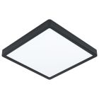 Plafonnier noir en acier, Pascale, 20W, 4000K LED
