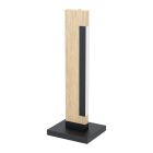 Lampe de table en bois marronne, Ludovica, 6W, 3000K LED, avec interrupteur