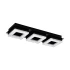 Lampe plafond noire en acier, Arjo, 4W, 3000K LED