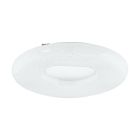 Lampe plafond blanche en acier, Ziya, 24W, couleur réglable LED
