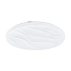 Lampe plafond blanche en acier, Aniel, 36W, 3000K LED
