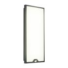 Applique extérieur avec détecteur de mouvement noire en acier, Lydian, 18,5W, 3000K LED, IP44