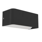 Aplique connectée noire en aluminium, Tjalle, 10W, RGBW LED, IP54
