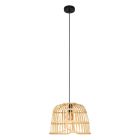 Suspension en rotin marronne, Sicco