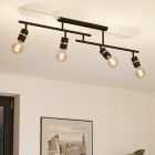 Spot plafond noir en aluminium, Jelger