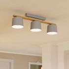 Plafonnier en bois gris, Jeannot