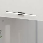 Éclairage miroir noir en plastique, Keisha, 5W, blanc chaud à froid réglable LED, IP44