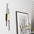 Applique murale noire en aluminium, Leintje, 6,3W, 3000K LED