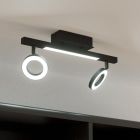 Spot plafond noir en aluminium, Madelinde, 3,2W, 3000K LED