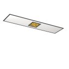 Plafonnier noir en aluminium, Vinesh, 35W, blanc chaud à froid réglable LED, gradable en 3 étapes