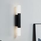 Éclairage miroir noir en aluminium, Yolande, 5,5W, 3000K LED, IP44