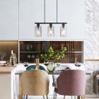 Suspension noire en verre, Hamed