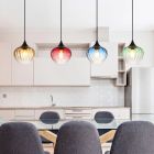 Suspension table à manger multicolore en verre, Herm