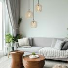 Suspension marronne en métal, Abubakar