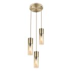 Suspension ambre en verre, Xena