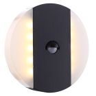 Applique extérieur avec détecteur de mouvement grise en plastique, Asten, 11,6W, 3000K LED, IP44
