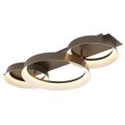 Lampe plafond marronne en métal, Sybrich, 40W, 3000K LED