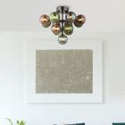 Plafonnier multicolore en verre, Gerke