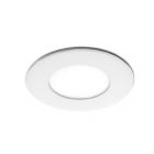 Panneau LED rond moderne Dex, Aluminium, Blanc, 12W 3000K (Blanc chaud) LED intégrée