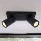 Spot plafond noir moderne, Kenan, IP44