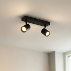 Spot plafond noir moderne, Ciara, IP44