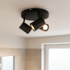 Spot plafond noir moderne, Ciara, IP44