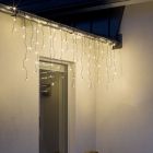 Extension de 3 mètres guirlande stalactite connectable, 70 cm de haut, blanc chaud, IP44, pour la série de base
