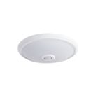 Plafonnier avec capteur blanc en plastique, Leopold, 14W, 4000K LED