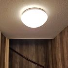 Plafonnier avec capteur blanc en plastique, Orano, IP44