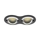 Spot encastré noir en aluminium, Seidy