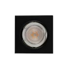 Spot encastré noir en métal, Meco