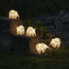 5 éléphants LED, pour l'intérieur et l'extérieur