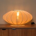 Lampe de table moderne beige, Corina, avec interrupteur
