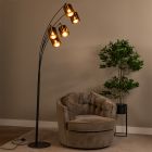 Lampadaire moderne couleur rouille, Rankos, avec interrupteur