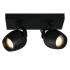 Spot plafond salle de bain moderne noir, Preston, IP44