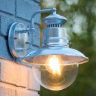 Luminaire extérieur moderne chromée, Figo, IP44