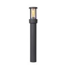 Lampadaire extérieur avec capteur crépusculaire moderne anthracite, Lori, IP44