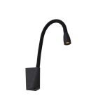 Applique murale moderne noire, Galen, 3W, 3000K LED, avec interrupteur